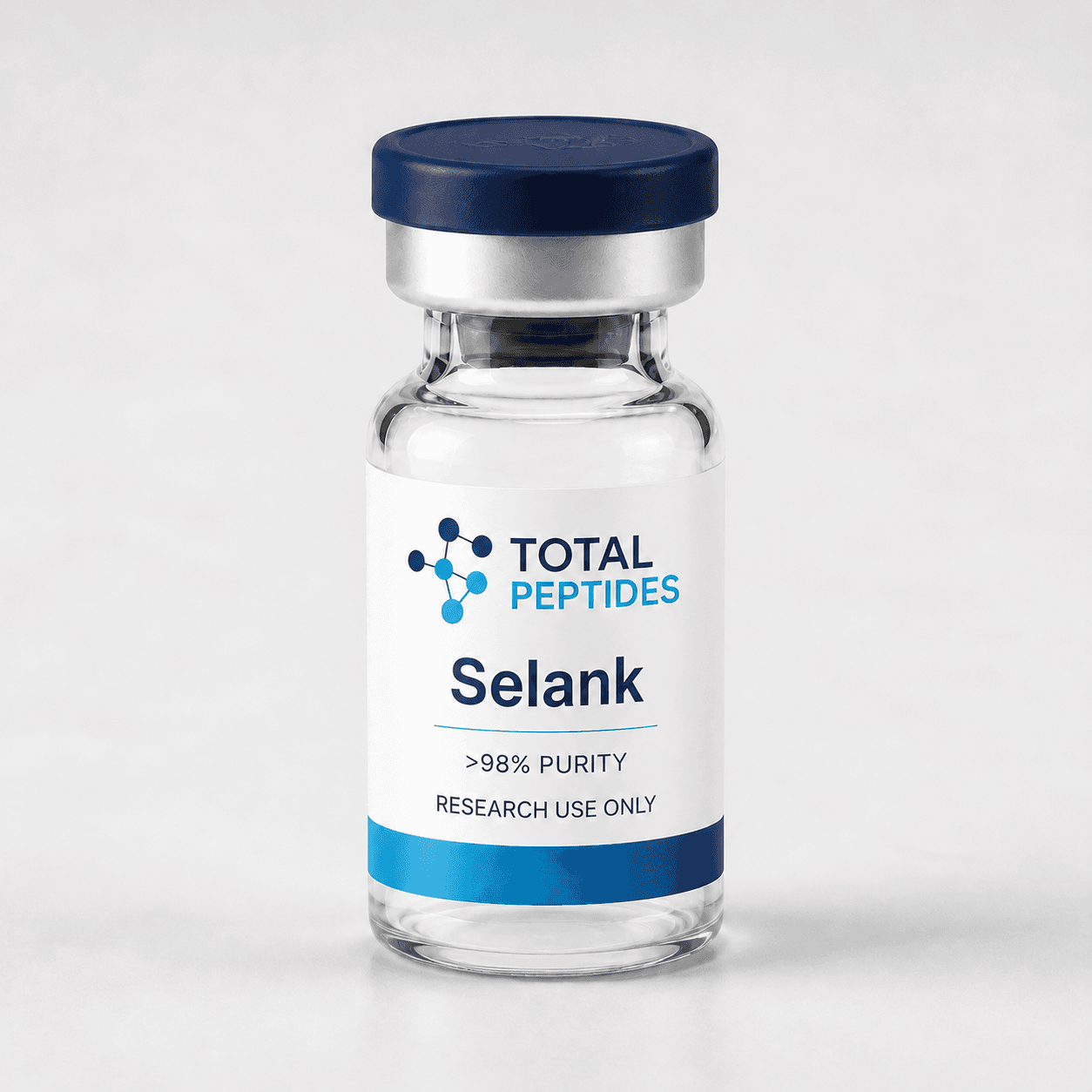 Selank research-grade peptide vial